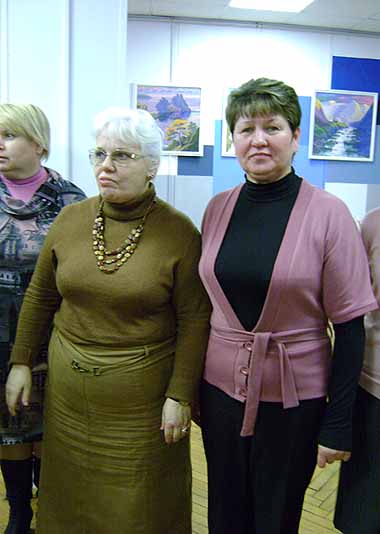 Н.П. Пронина с О.К. Громовой- главным редактором журнала "Библиотека в школе"